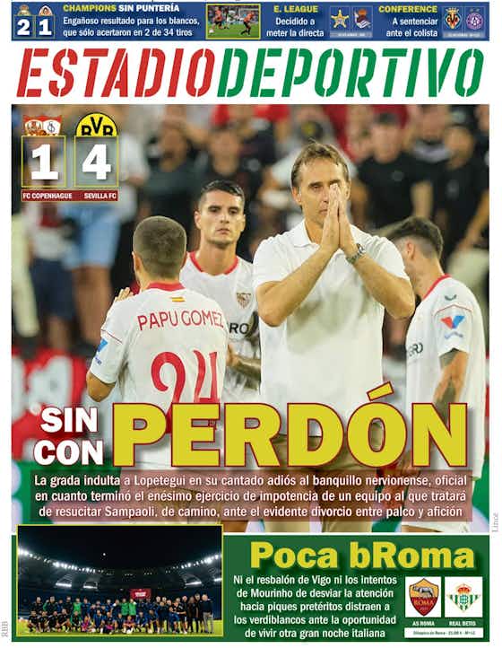 Imagen del artículo:🗞Portadas: el Sevilla despide a Lopetegui; el Madrid se mete en octavos