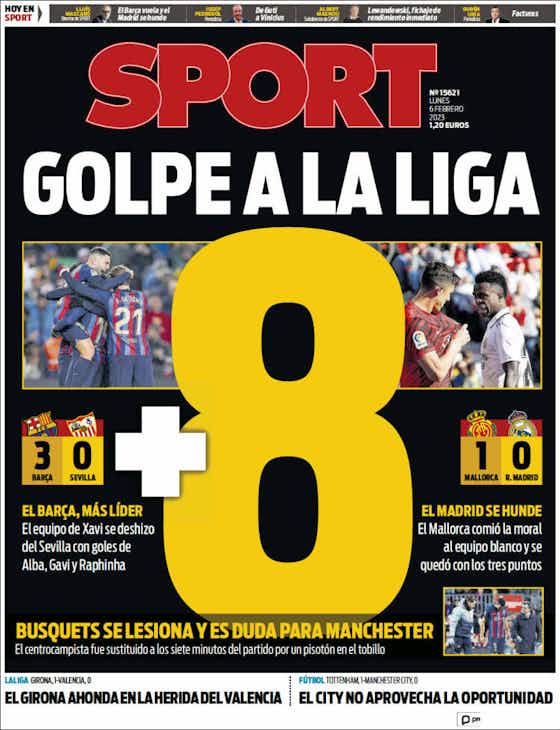 Imagen del artículo:🗞️Las portadas: el Barça le da un golpe a LaLiga, ¿será definitivo?