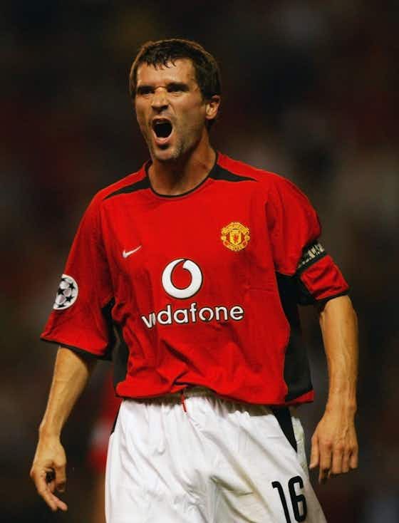 Article image:Roy Keane: Footage of Man United legend perfecting the slide tackle