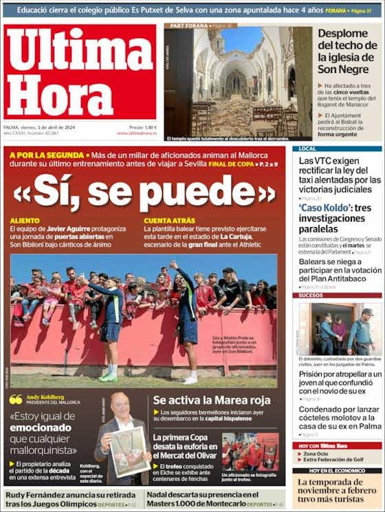 Imagen del artículo:🗞️ Las portadas: la Copa va tomando forma, el Barça, el Valencia...