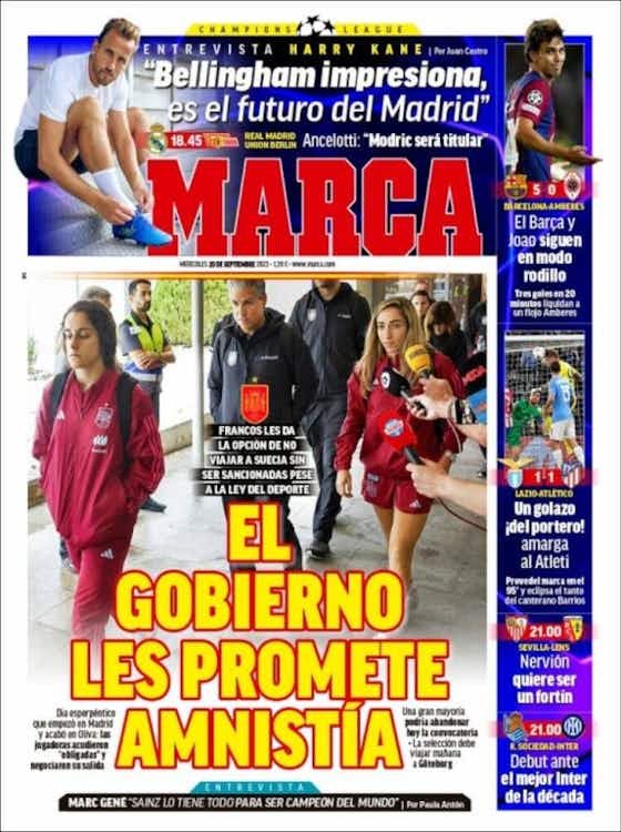 Imagen del artículo:🗞️Portadas: España, el rodillo Barça...y la Champions vuelve al Bernabéu