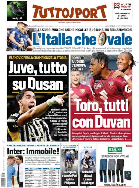 Article image:Today’s Papers – Giroud leaves, Vlahovic returns, Napoli like Cholo