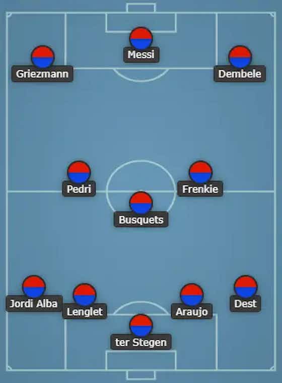 Article image:Pedri To Start In Supercup Clash | 4-3-3 Barcelona Predicted XI Against Real Sociedad