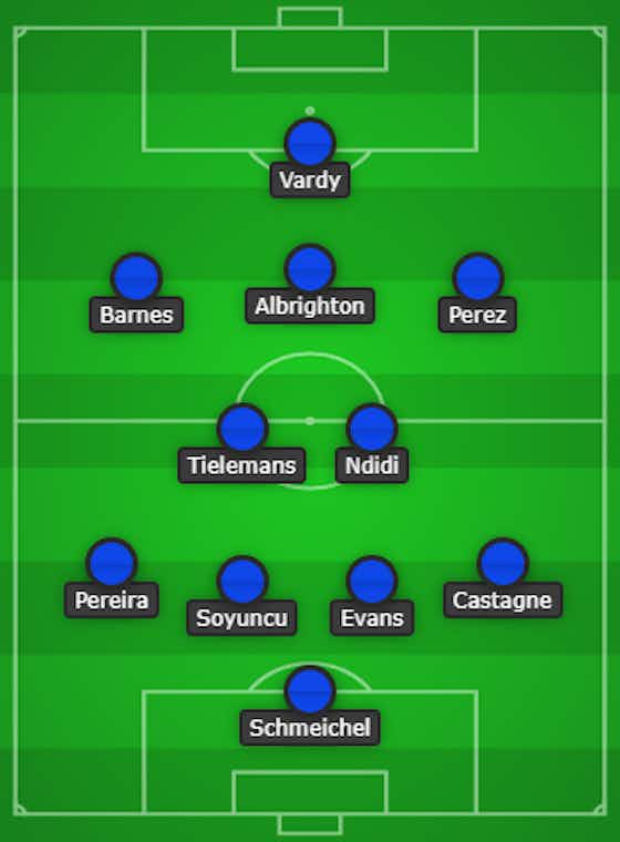 Article image:Vardy To Lead The Line For The Hosts | 4-2-3-1 Leicester City Predicted Lineup Vs Arsenal