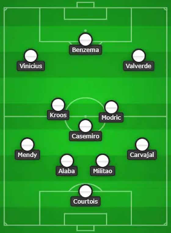 Article image:Valverde Features In Attack, Alaba Returns | 4-3-3 Real Madrid Predicted Lineup Vs Liverpool