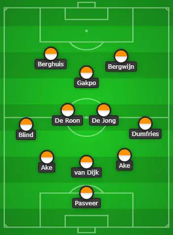 Article image:Bergwijn Leads The Attack, de Jong Starts | 5-3-2 Netherlands Predicted Lineup Vs Belgium