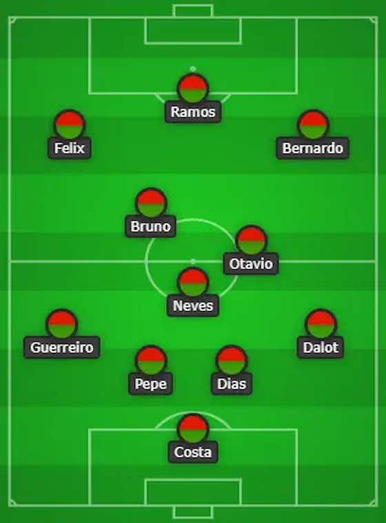 Article image:Neves To Replace Carvalho, Ramos Leads Line | 4-3-3 Portugal Predicted Lineup Vs Morocco