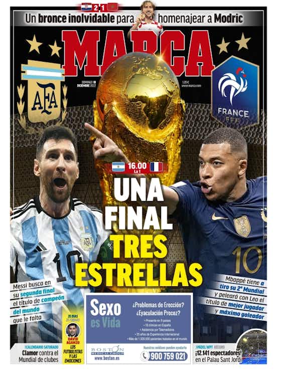 Imagen del artículo:🗞️Las portadas: Messi-Mbappé y una final para la historia