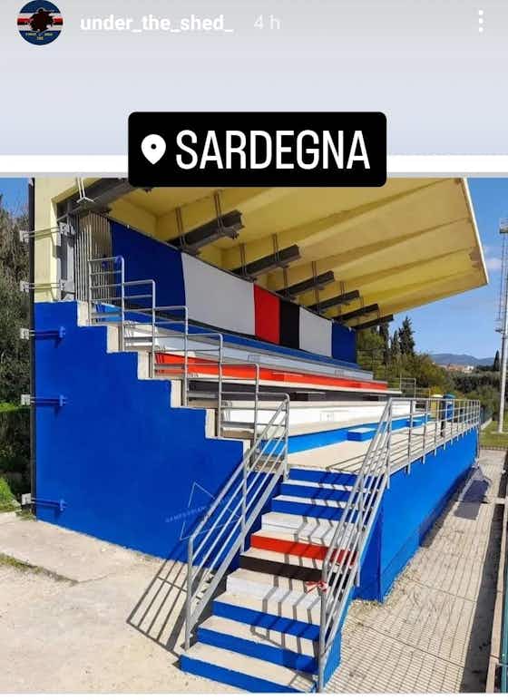 Immagine dell'articolo:Sampdoria, in Sardegna compare una gradinata blucerchiata