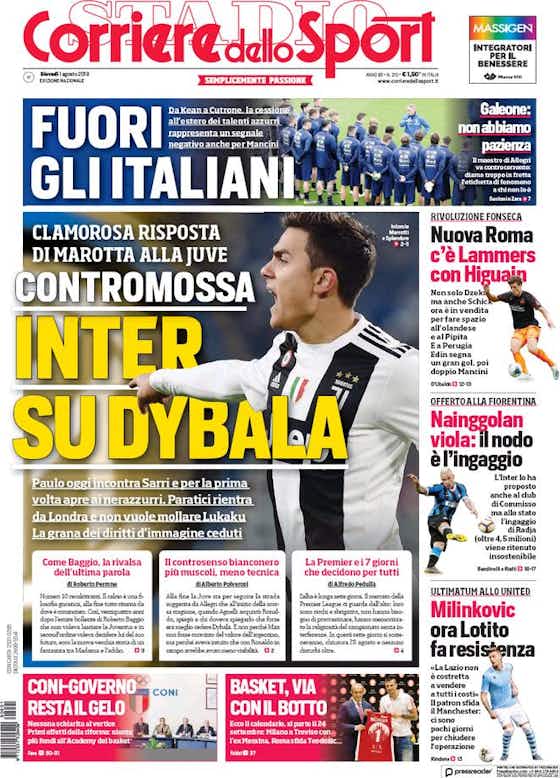 Immagine dell'articolo:Cds, la clamorosa contromossa dell'Inter: Marotta chiama Dybala
