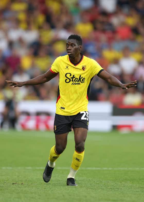 Article image:Ismaila Sarr goal: Watford star scores from inside his own half vs West Brom