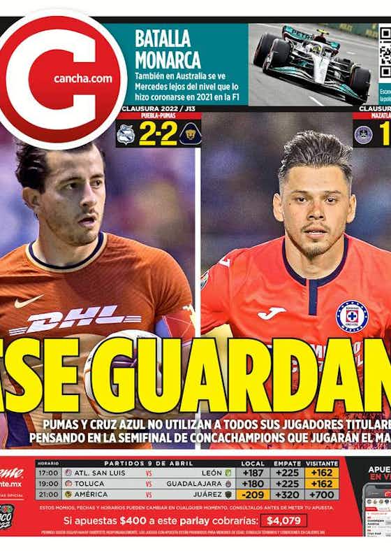 Imagen del artículo:🗞️En portadas...Peláez no da resultados en Chivas y la remontada de Pumas