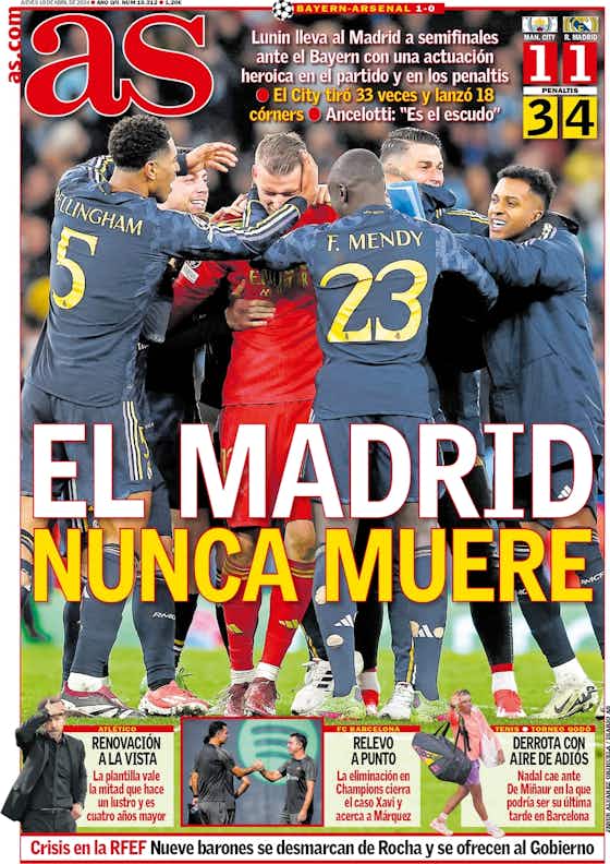 Imagem do artigo:🗞️ Portadas del día: Real Madrid, el Rey de Europa