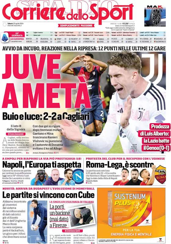 Article image:Rassegna stampa Juve: prime pagine quotidiani sportivi – 20 aprile