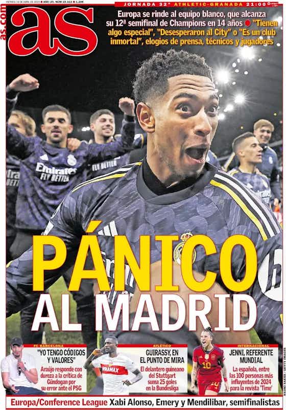 Imagem do artigo:🗞️ Portadas del día: Pánico al Real Madrid y tensión en Can Barça