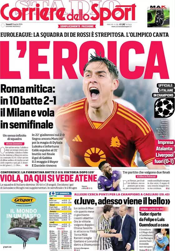 Article image:Rassegna stampa Juve: prime pagine quotidiani sportivi – 19 aprile