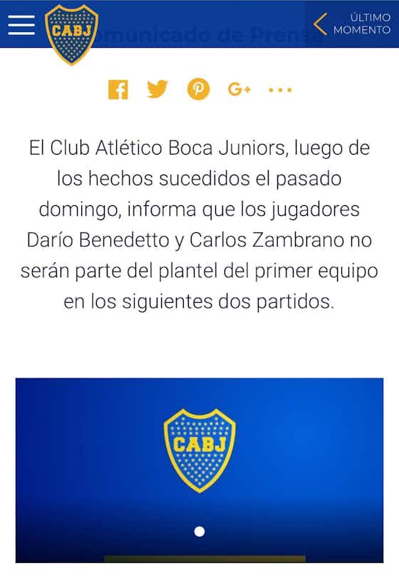 Imagen del artículo:Boca sanciona a Benedetto y Zambrano con dos partidos sin jugar