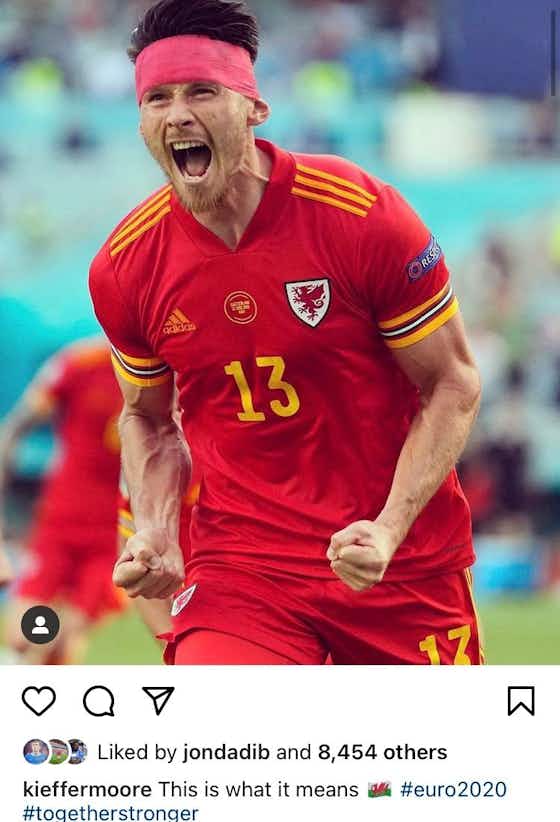 Article image:Kieffer Moore issues social update following Wales’ hard-fought draw with Switzerland in Euro 2020 opener