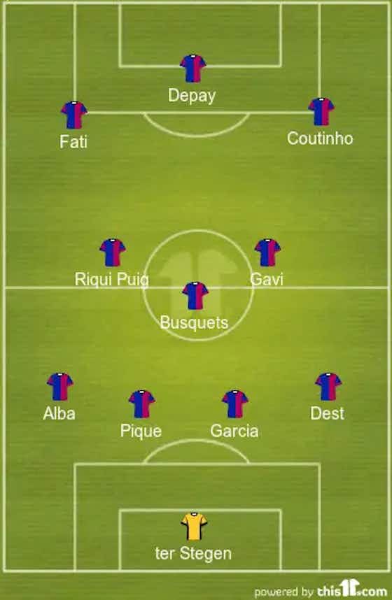 Article image:Riqui Puig And Coutinho To Start | 4-3-3 Barcelona Predicted Lineup Vs Rayo Vallecano