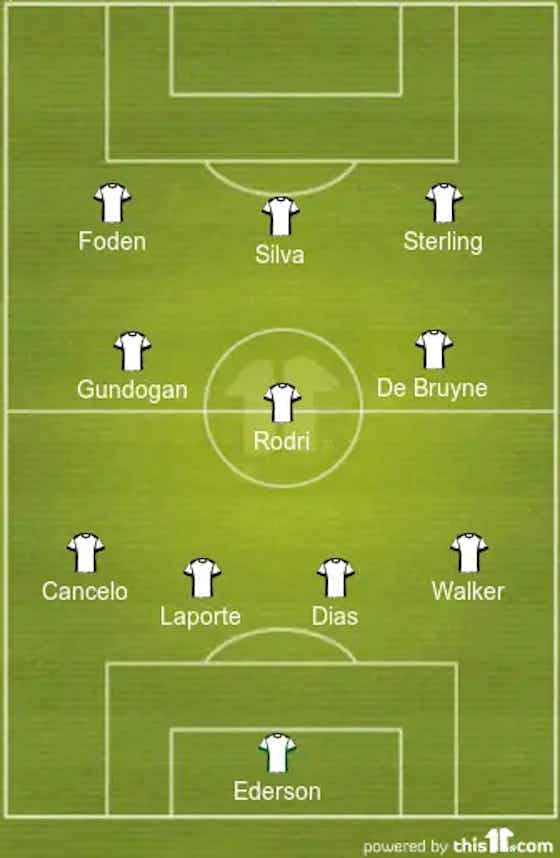 Article image:Sterling And Foden To Return | Predicted 4-3-3 Manchester City Lineup Vs Chelsea