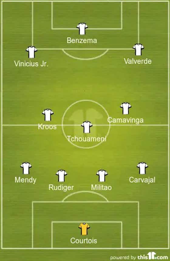 Article image:Benzema To Spearhead Ancelotti’s Attack | 4-3-3 Real Madrid Predicted Lineup Vs Osasuna