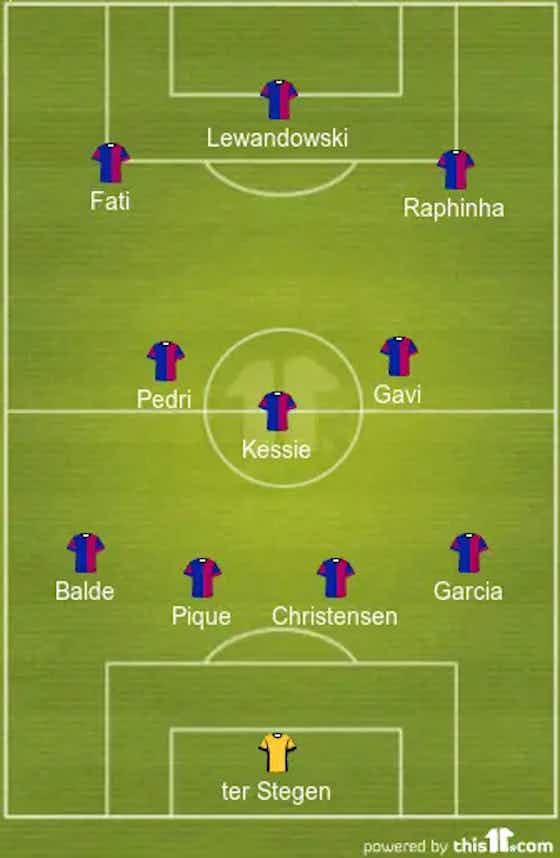Article image:Fati, Christensen And Pique To Start | 4-3-3 Barcelona Predicted Lineup Vs Mallorca