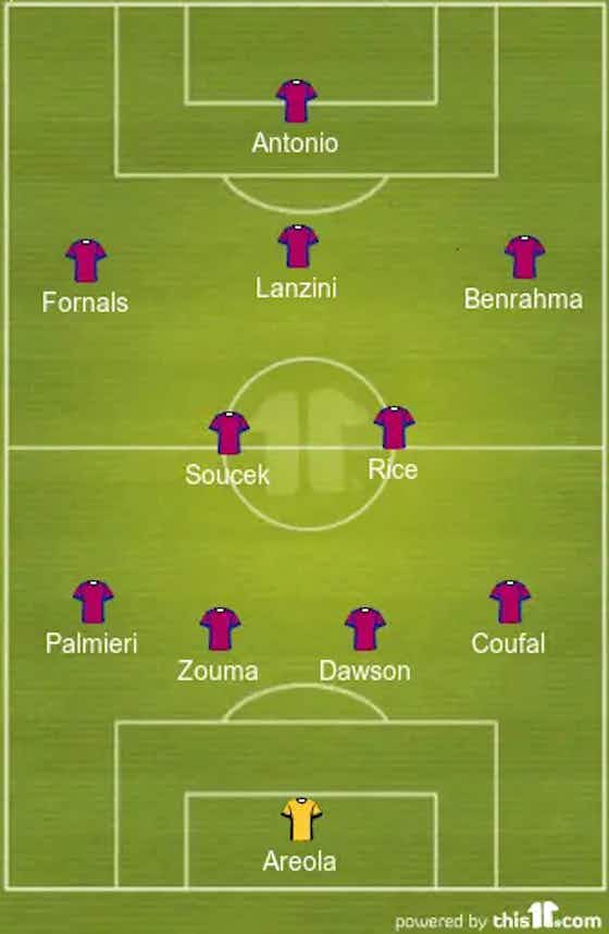 Article image:Antonio To Lead The Line | 4-2-3-1 West Ham United Predicted Lineup Vs Anderlecht