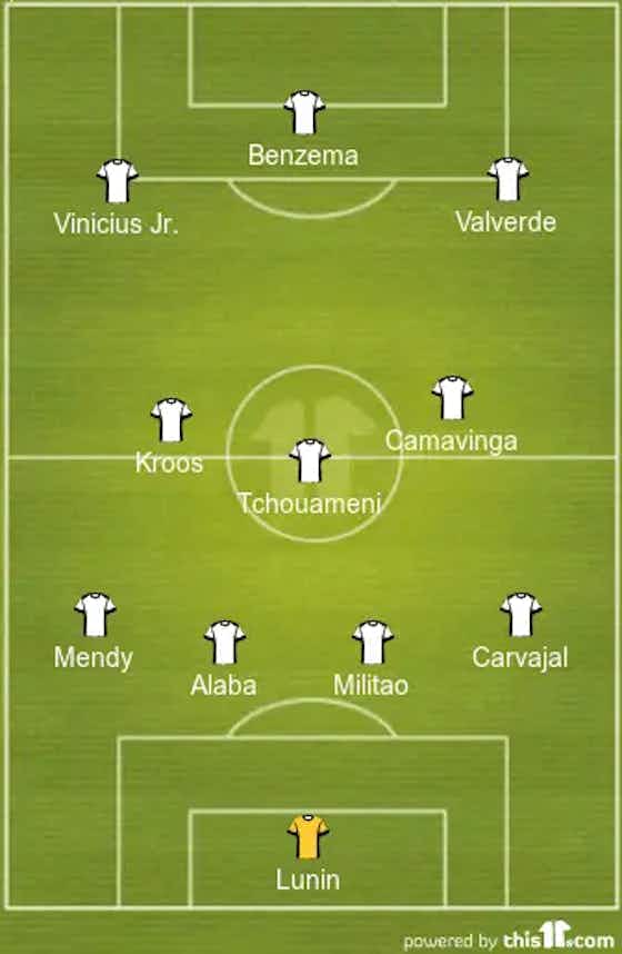 Article image:Camavinga, Militao And Valverde To Start | 4-3-3 Real Madrid Predicted Lineup Vs Shakhtar Donetsk