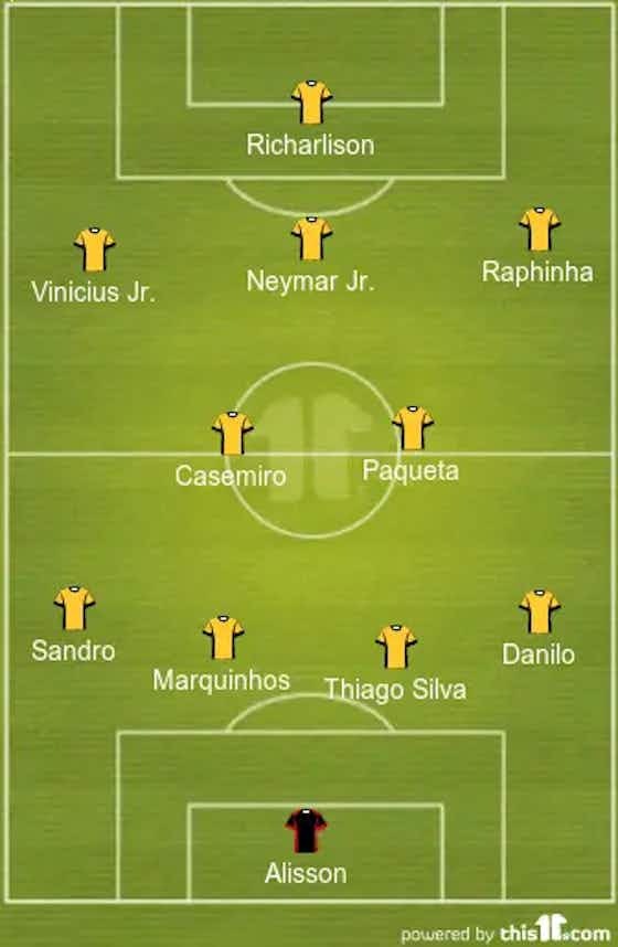Article image:Richarlison To Start, Rodrygo On The Bench | 4-2-3-1 Brazil Predicted Lineup Vs Serbia