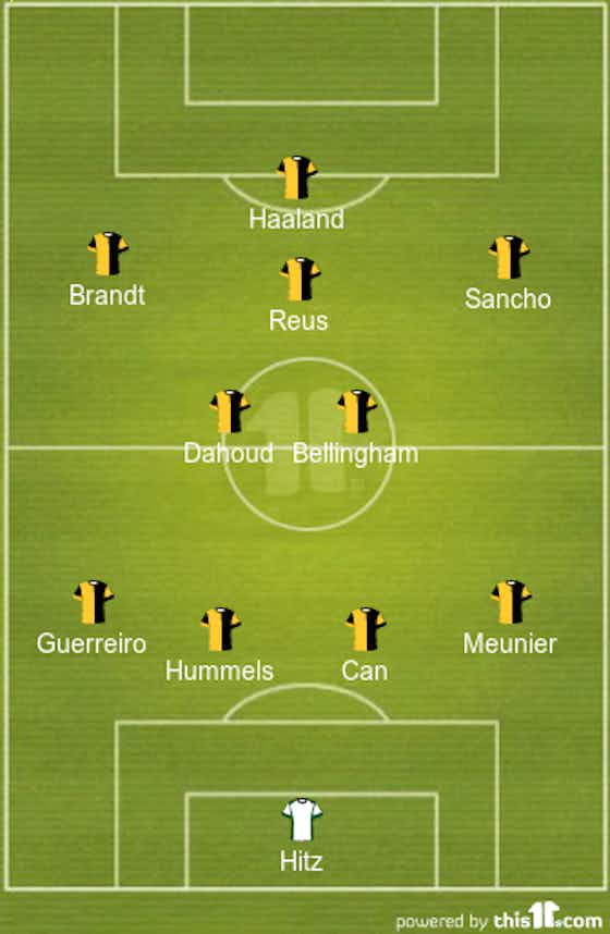 Article image:Sancho And Reus To Start | Predicted 4-2-3-1 Borussia Dortmund Lineup Vs Bourssia M’Gladbach