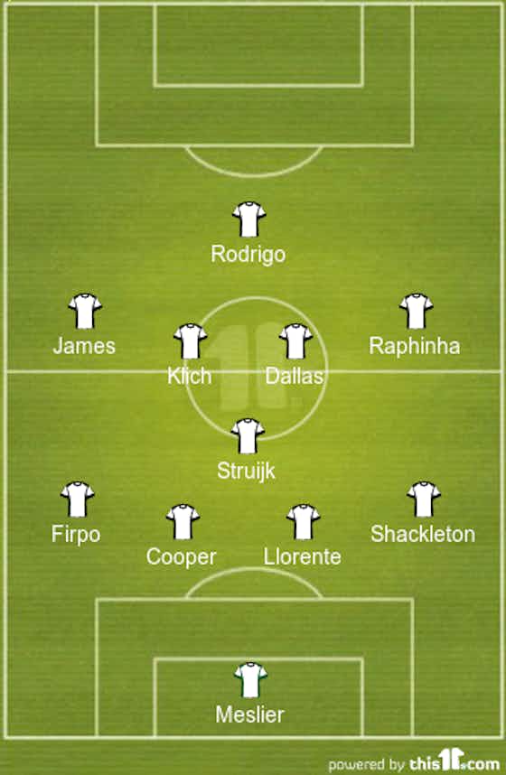 Article image:Phillips To Miss Out, Raphinha & James To Start | Predicted 4-1-4-1 Leeds United Lineup Vs Wolves