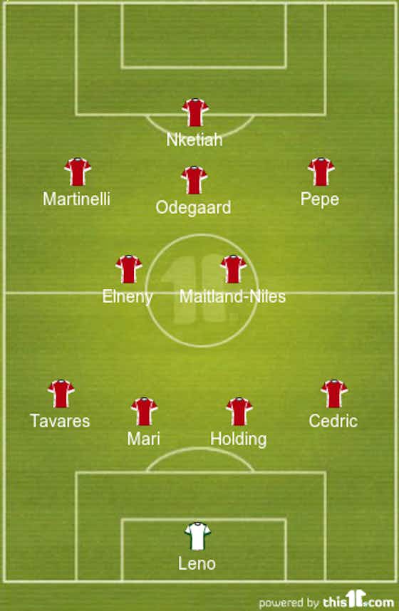 Article image:Arteta Set To Ring In The Changes | Predicted 4-2-3-1 Arsenal Lineup Vs Leeds United