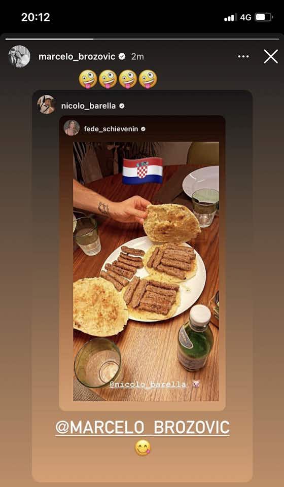 Immagine dell'articolo:Brozovic e Barella di nuovo insieme (non in campo): cena a tema croato!