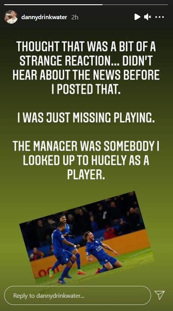 Article image:(Photo) Danny Drinkwater explains Instagram post that appeared to celebrate Frank Lampard being sacked by Chelsea
