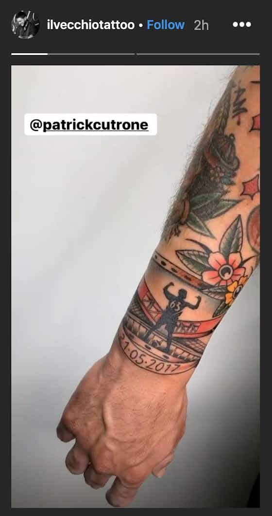 Article image:Photo: Wolves star Cutrone gets tattoo showing love for AC Milan