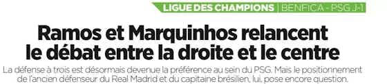 Image de l'article :Revue de presse : les compos probable Benfica/PSG, Skriniar, retour de Verratti et bus des parisiens