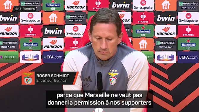 Image d'aperçu pour Benfica - Schmidt : "Nous avons également besoin de nos supporters à Marseille"