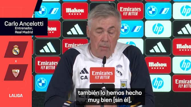 Imagen de vista previa para Ancelotti, en titulares: "Rudiger será titular contra el Sevilla"