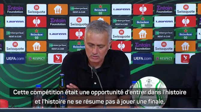 Image d'aperçu pour Finale - Mourinho : "Nous entrons dans l'histoire"