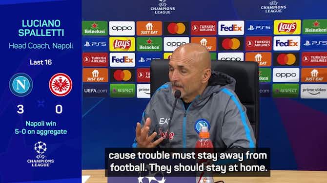 Preview image for Spalletti condemns trouble as Napoli make first UCL quarter-final