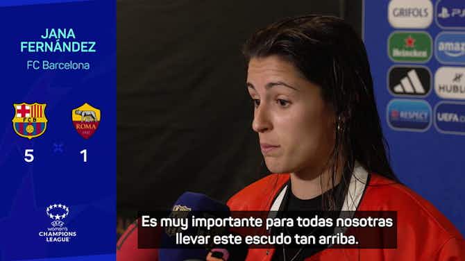 Vorschaubild für  Jana Fernández: "Es muy importante llevar este escudo tan arriba"