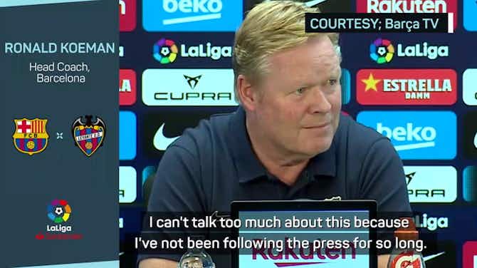 Preview image for Koeman refuses to comment on Barca future