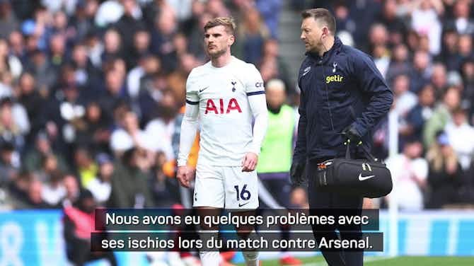 Anteprima immagine per Tottenham - Postecoglou révèle que Werner et Davies sont out pour la fin de saison