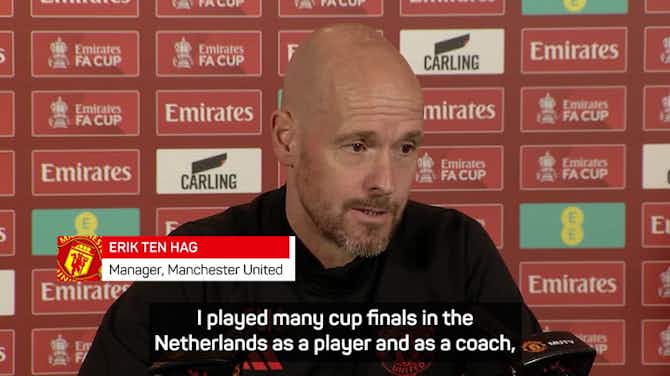 Preview image for Ten Hag excited for Wembley return in City showdown