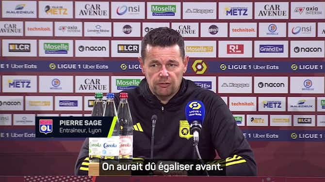 Image d'aperçu pour  Lyon - Sage : “Les joueurs ne sont pas satisfaits malgré la victoire”