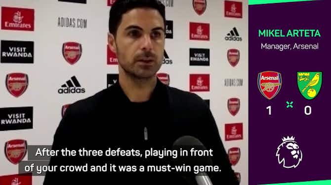 Preview image for Arteta hails best 15 days of career as Gunners get off the mark