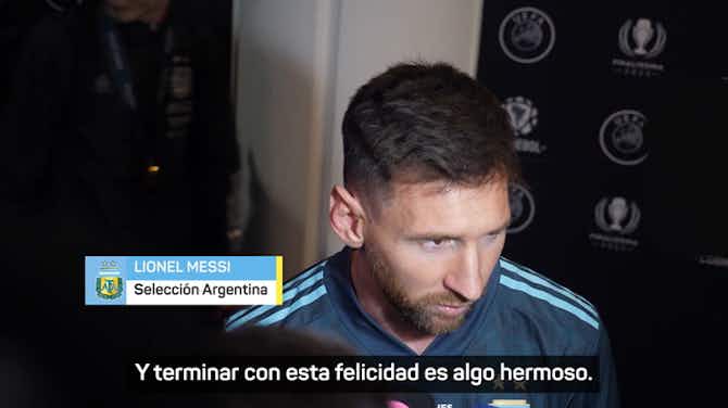 Imagen de vista previa para Messi: "Jugamos muy bien y lo demostramos cada vez más"