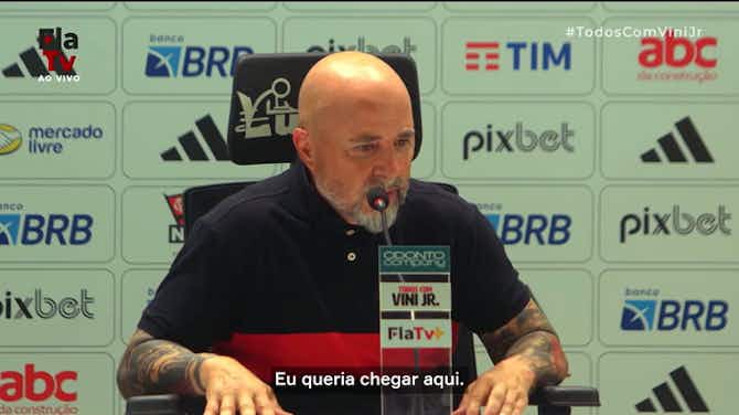 Image d'aperçu pour Sampaoli diz estar feliz no Flamengo e motivado com o que ainda virá