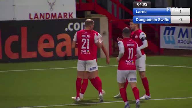 Preview image for Northern Ireland Premiership: Larne 4-0 Dungannon Swifts