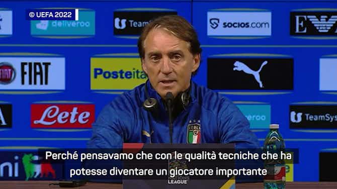 Anteprima immagine per Mancini: "Raspadori? Sarà importante per la Nazionale"